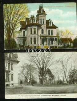 Rockford IL 1919 20 Dr Broughtons Sanitarium 2 Pcs