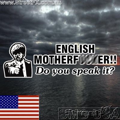   do You Speak It Pulp Fiction Bumper Sticker Decal for Funny Car
