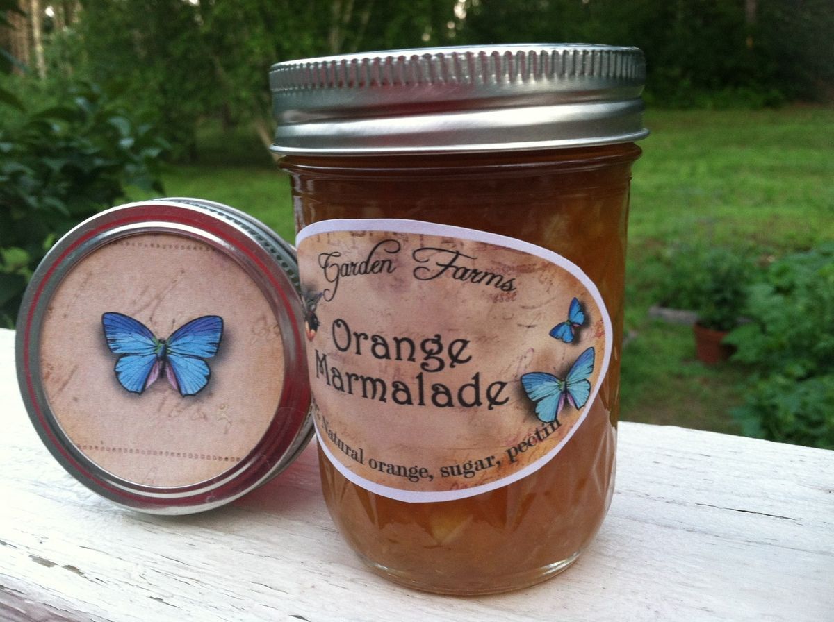 Canning Jar Lids Labels Vintage Butterfly Add Your Custom wording U 