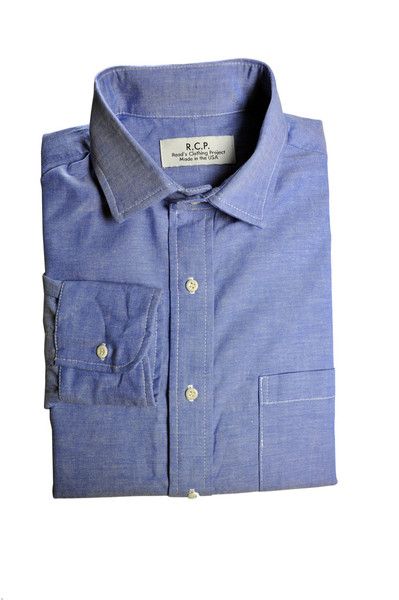   Clothing Project Blue Dungaree Chambray Shirt Mens Size XL New