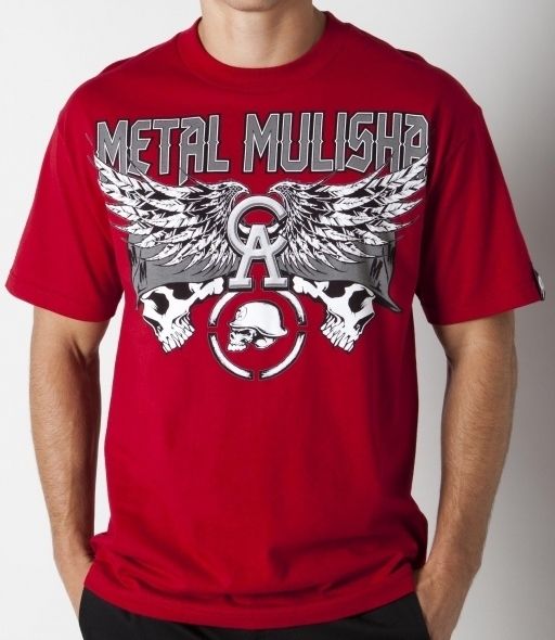Metal Mulisha Chris Ackerman Race Motocross Moto x Shirt Red Size L
