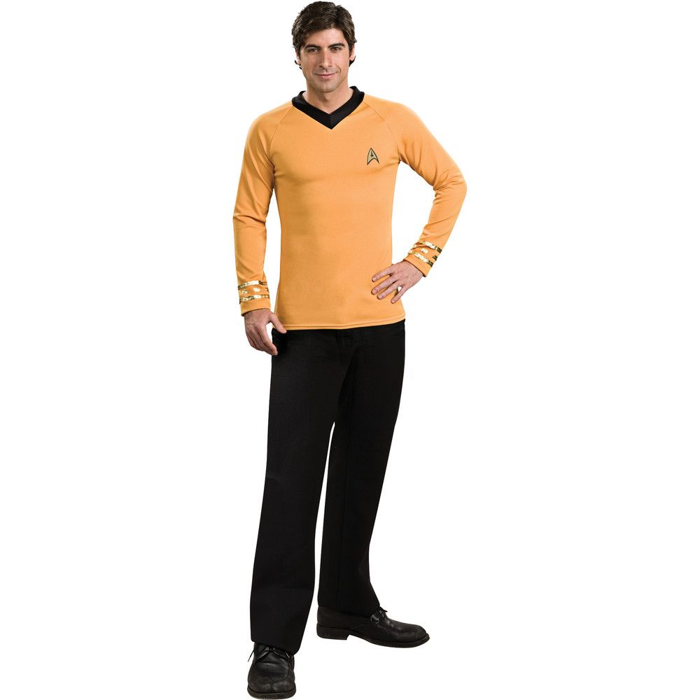 Star Trek Classic Gold Shirt Deluxe Adult Costume Star Trek TNG Kirk