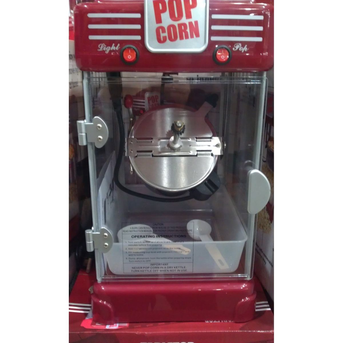 Classic Pop Corn Popcorn Maker Kettle Machine