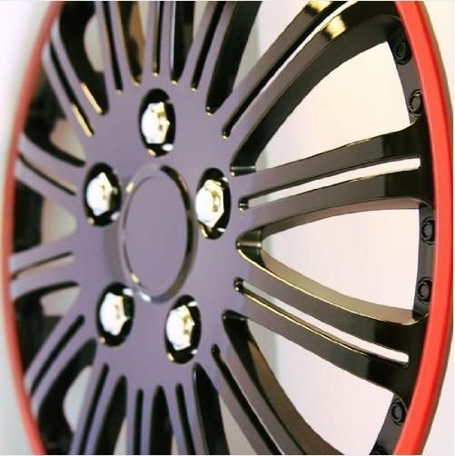 Set of 4 16 Cobra Chrome Black Wheel Covers Center Hub Caps Rim Tires