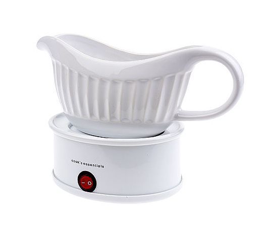 cook s essentials 18 oz ceramic gravy warmer