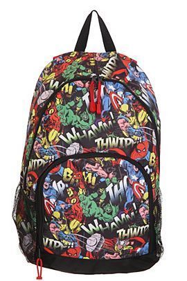 Marvel Group Backpack NWT Captain America Thor Ironman Hulk Wolverine