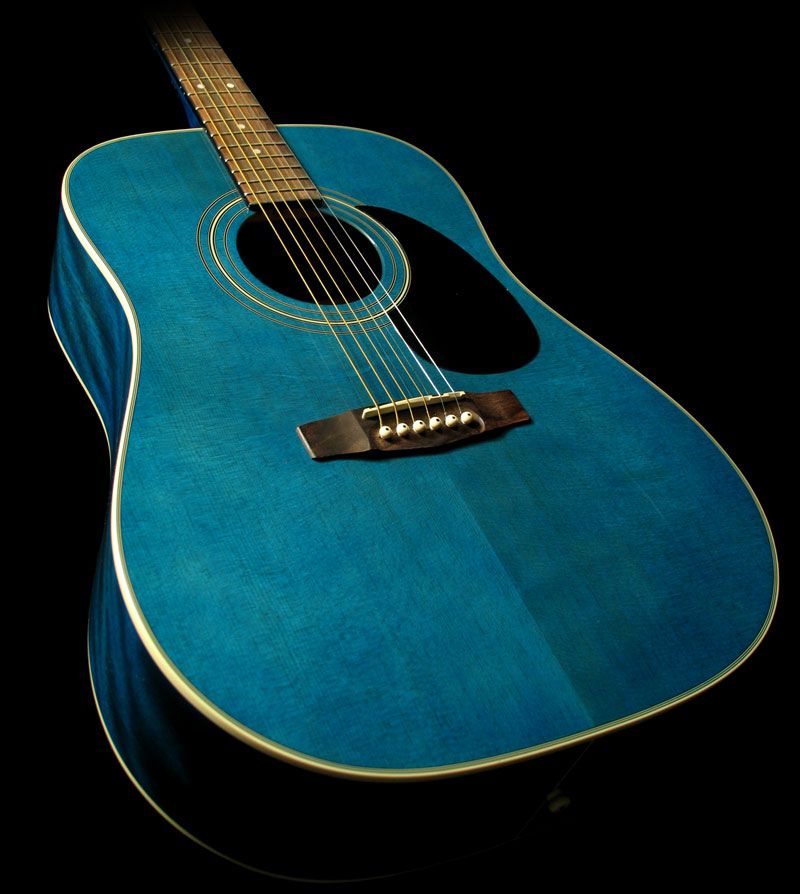 Cort Ad 880 Starter Beginner Acoustic Guitar Blue New