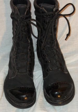 VTG LEATHER CANVAS COMBAT MILITARY JUMP CORCORAN BOOTS 6 USA