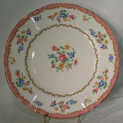 Crown Staffordshire China Pink F16165 Dinner Plate