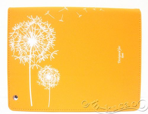 Orange Dandelion Magnetic Smart PU Leather Folio Case Cover for New