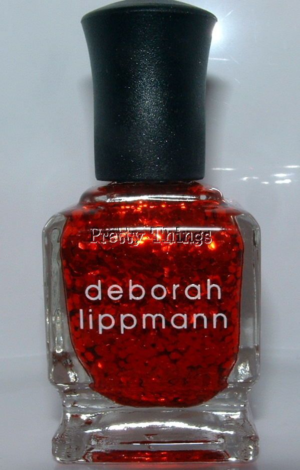 Deborah Lippmann Nail Polish Do Ya Think Im Sexy NEW Red Sequins