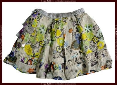 New Didi Floral Printed Kids Embellished Skirt 7 8