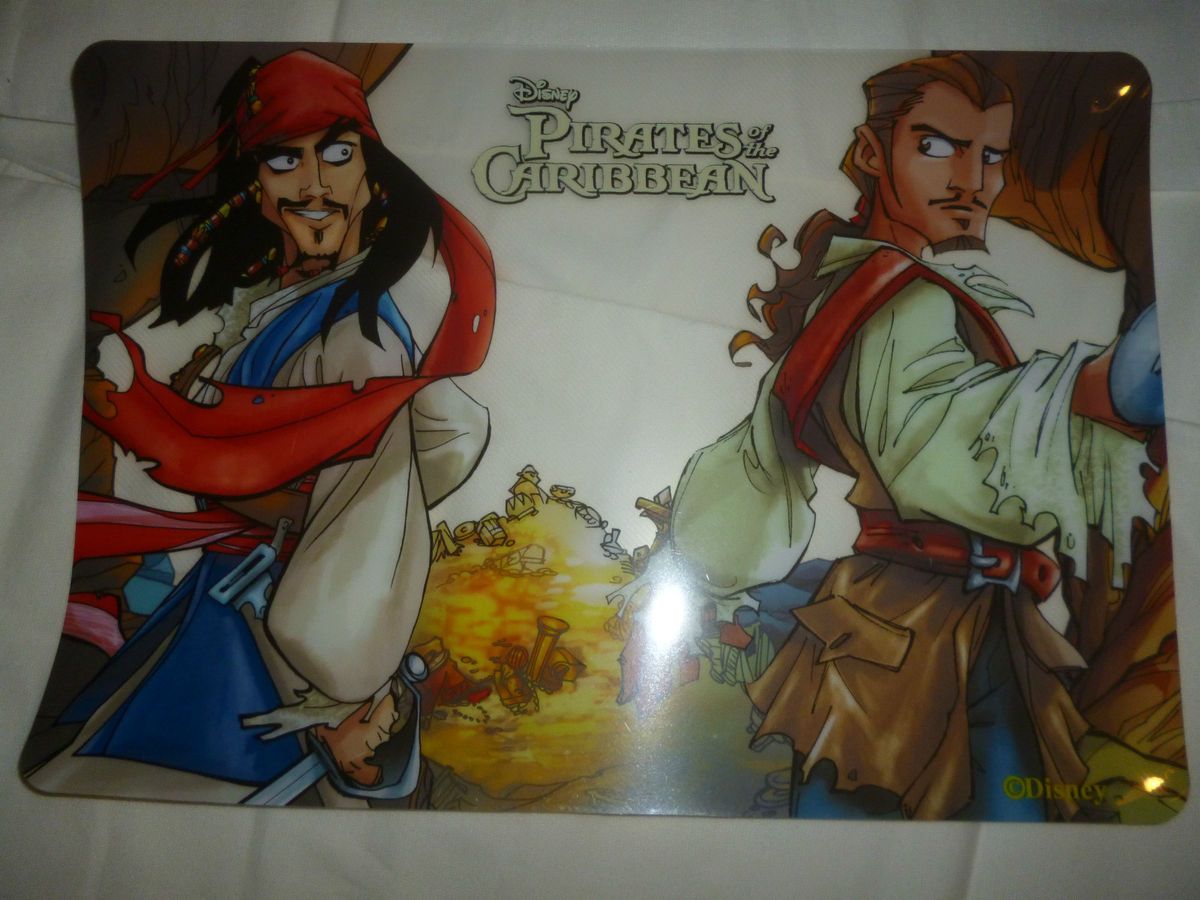 Disney Pirates Of The Caribbean100 Vinyl Placemats 11 75 x 17