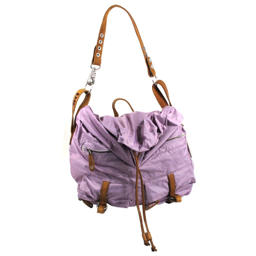 Diesel Sensa Pink Foldover Crossbody Shoulder Bag Handbag