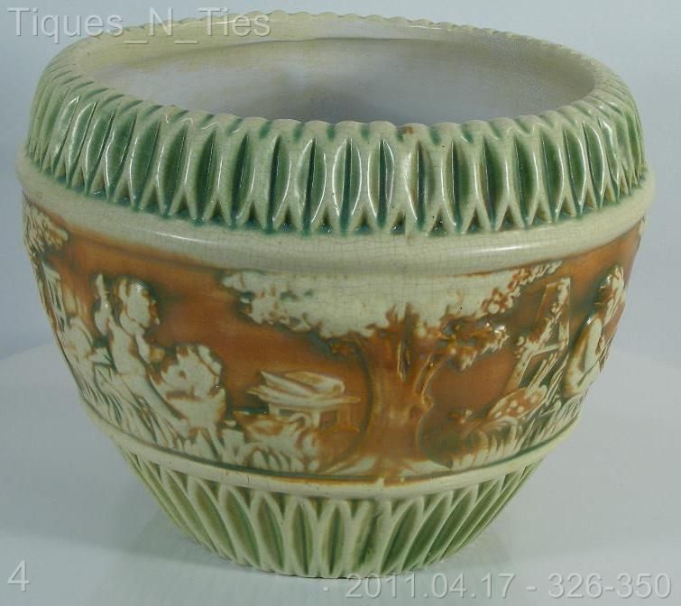 Roseville Pottery Donatello 11 Jardiniere Vase Planter