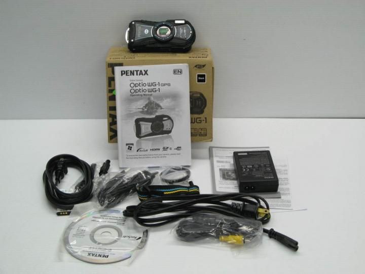 pentax optio wg 1 14mp waterproof digital camera 5x optical zoom black