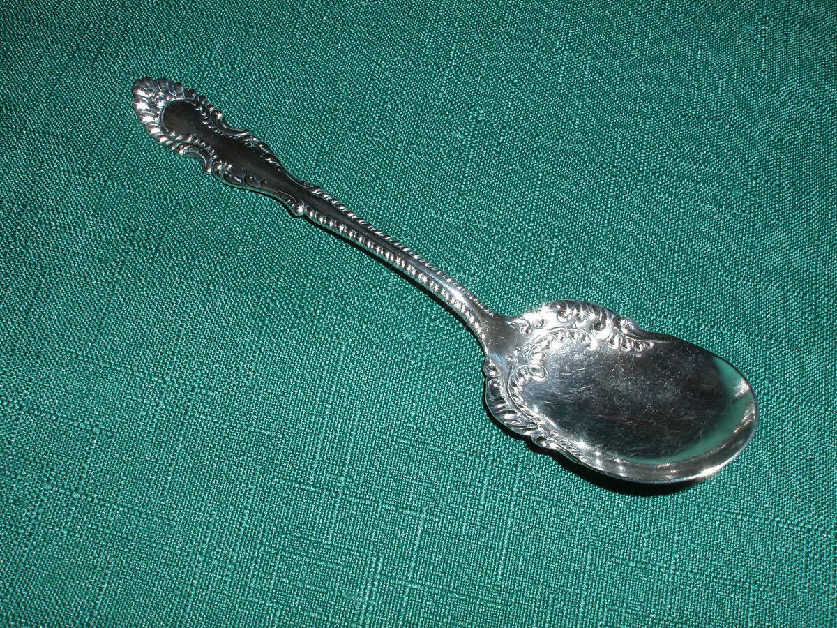 Vintage Elberon Oneida Silver Plate Sugar Shell Spoon Wm A Rogers
