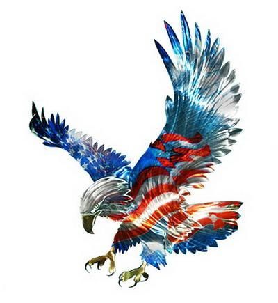 Awesome 3 D Majestic Eagle Outdoor Wall Art 19 x 19