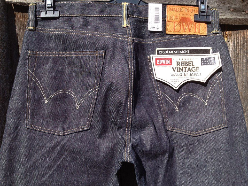 edwin 053RV RAW Made JAPAN Rebel Vintage selvage jeans W32 L34 W34 w36