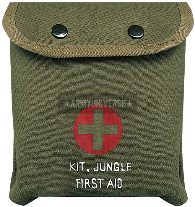 Olive Drab M 1 Jungle Military Emergency First Aid Kit
