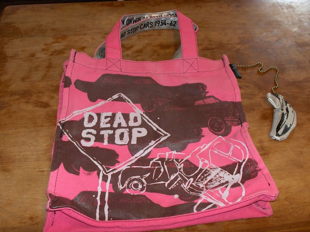 Andy Warhol Dead Stop New York City Canvas Tote by Loop RARE