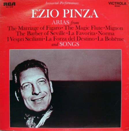 Ezio Pinza Arias Songs LP VG Vic 1418 Vinyl 1969 Record