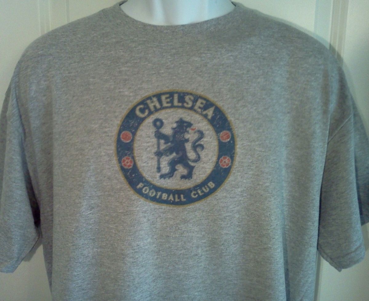 Chelsea Football Club Premier League Logo T Shirt XXL