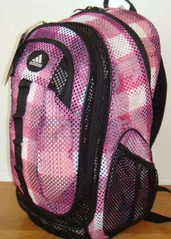 Adidas Forman Mesh Black Pink Backpack School Bag Mochila NEW NWT