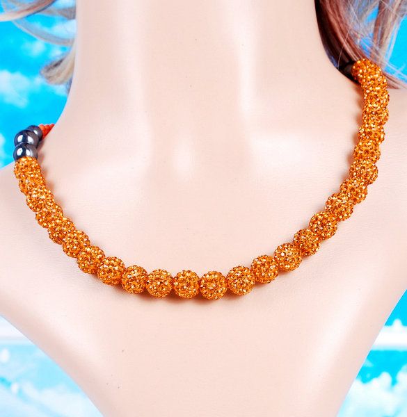  Ball Bead Braid Friendship Chain Necklace Party Proms