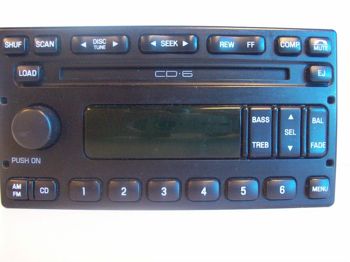 FORD CD 6 DISC PLAYER RADIO CHANGER STEREO 3C3T 18C815 AC F150 F250