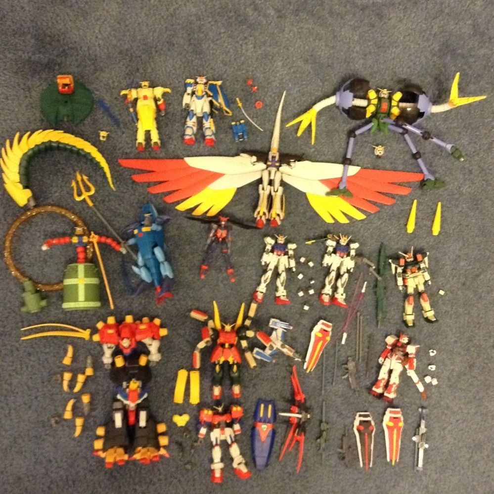 Huge Gundam Action Figure Lot MSIA G Gundam Seed Destiny 14 Figures