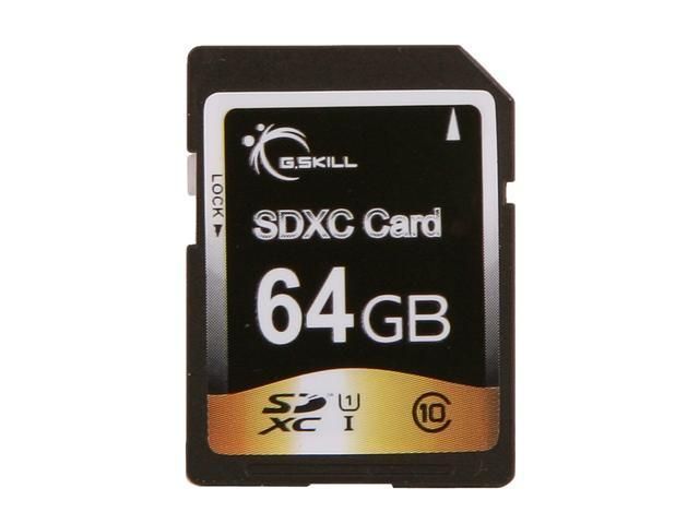 SKILL 64GB Secure Digital Extended Capacity SDXC Flash Card Model FF