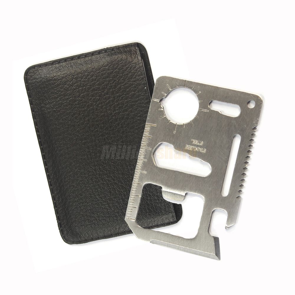  Multi Credit Card Survival Knife Camping Emergency Pocket Tool