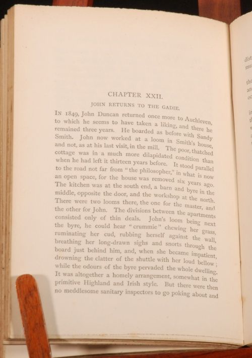 1883 Biography of John Duncan Weaver Botanist by Jolly