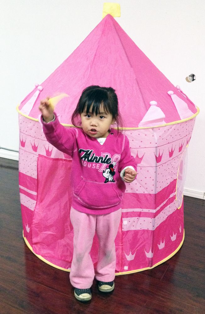 Fairy Princess Castle Playhut Tent Kids Pink Play PopUp Tent Girl