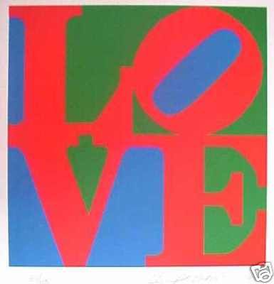Robert Indiana book of love 11 silkscreens to choose from mint cond