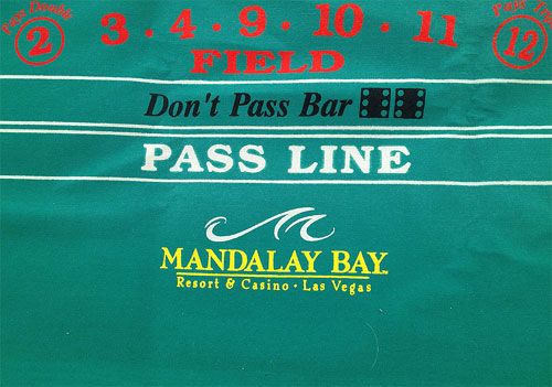 Mandalay Bay Casino Green Craps Layout 140 x 52 Great Price Terrific