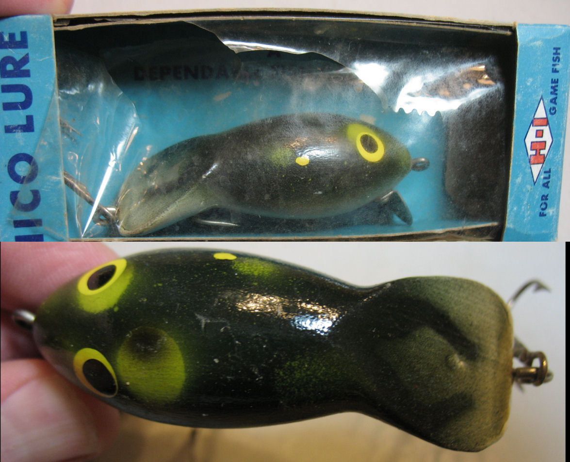 HiCo Old Wood Fishing Lure in The Box Frog