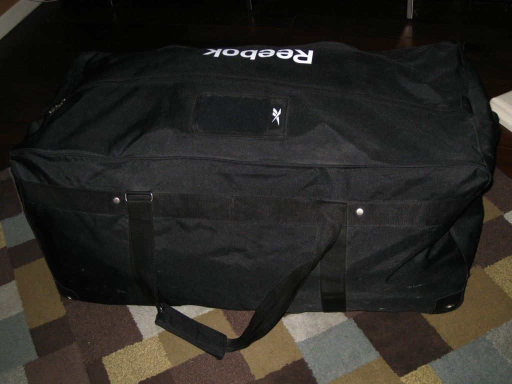  Reebok Hockey Gear Bag Black Canvas