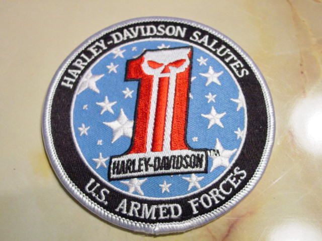 Harley Davidson Motorcycles Military Patch Marines Army Navy Air Force