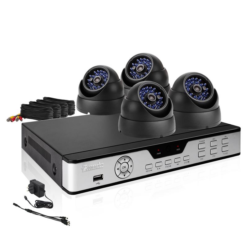  DVR Indoor Outdoor CCTV Home Security Surveillance Camera System 500GB