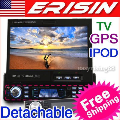  in Dash Touch Screen Car DVD Player GPS Navigation iPod TV RDS