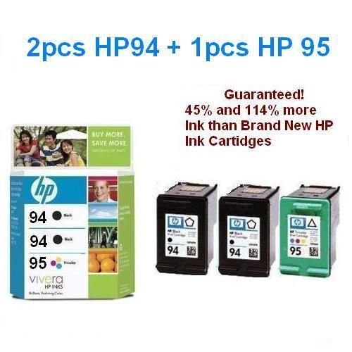 3pk C8765WN C8766WN Printer Ink Cartridge for HP 94 95 829160306568