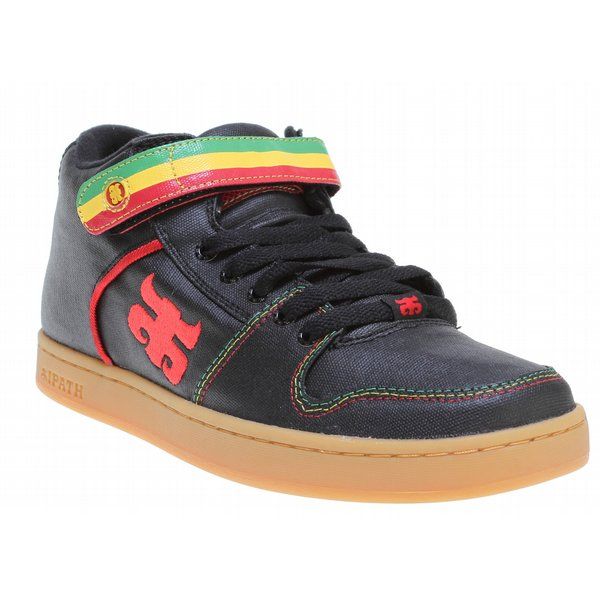 IPATH Grasshopper Skate Shoes Waxed Black Hemp Rasta Mens