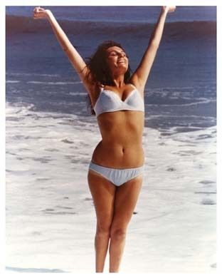 Jacqueline Bisset Color Bikini on Beach Still B088.