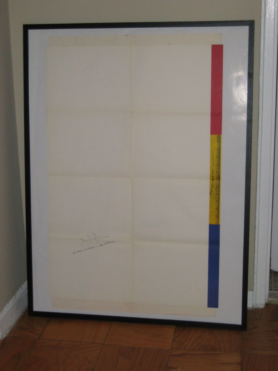 Jasper Johns Invitation Leo Castelli Gallery NYC Ruler Lithograph