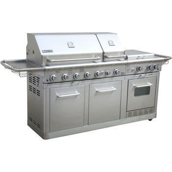 JennAir Stainless Steel Outdoor Gas Kitchen BBQ Grill Barbecue Fire