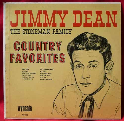 Jimmy Dean Stoneman Family Country Favorites LP Record