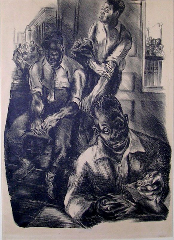 Nan Lurie African American Ed 25 "Next " Lithograph  