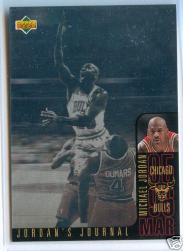 Michael Jordan 1996 Upper Deck Jordans Journal Mar J5